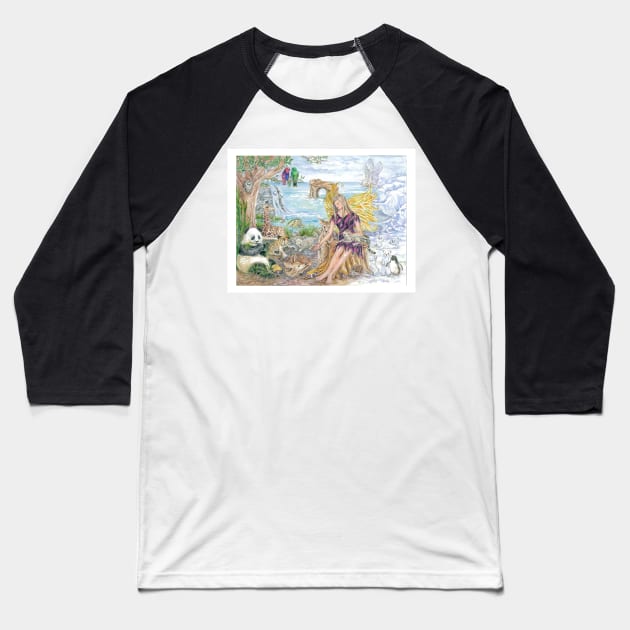 Felina's Menagerie Baseball T-Shirt by cristinahansen
